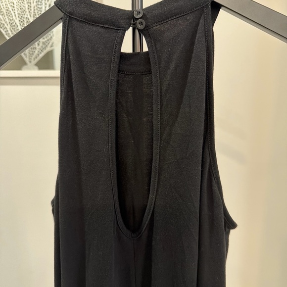 Merokeety Women's Black Sleeveless Halter Romper Dress - Picture 5 of 6